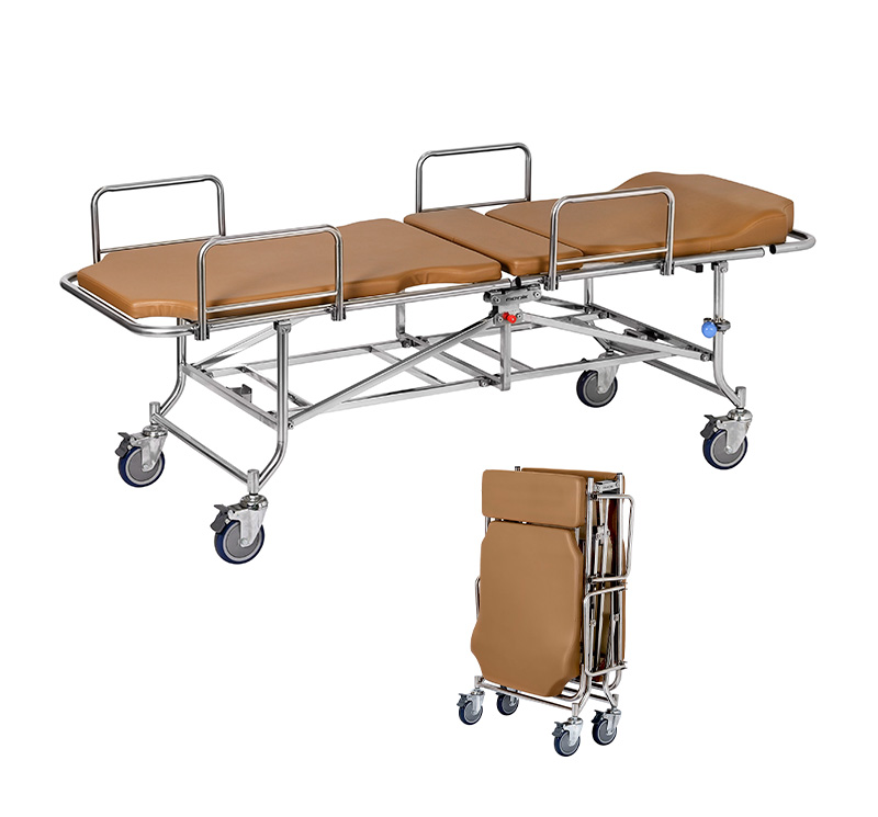 YA-PS17 Folding Patient Transport Stretcher Trolley
